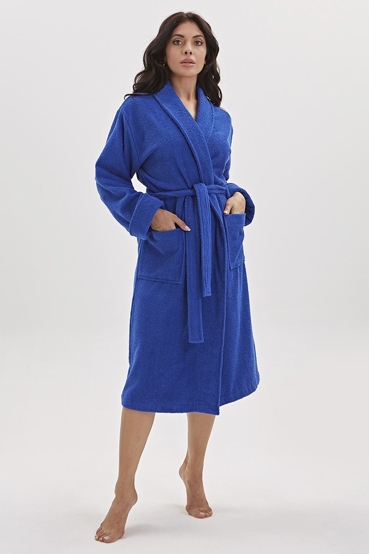 Женские махровые халаты с вышивкой Comfort